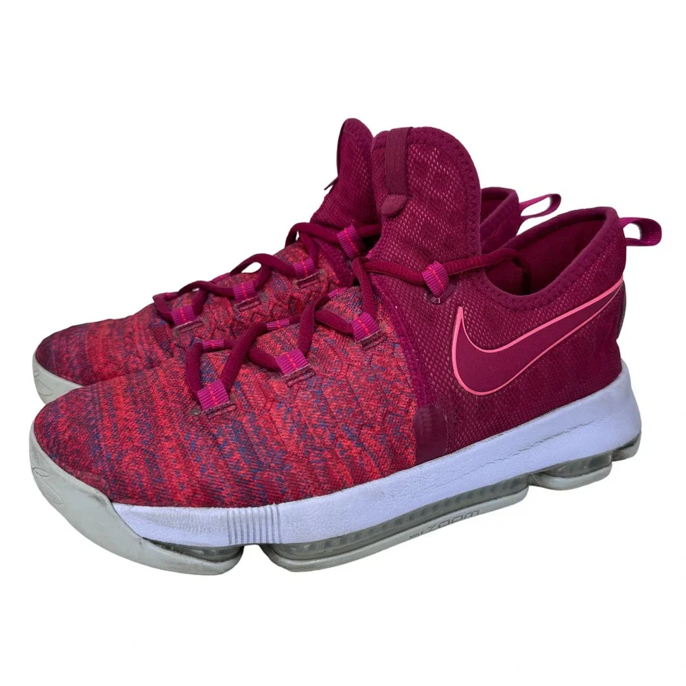 Nike‎ Zoom KD 9 GS Sneakers 855908-666 University Red/Palest Purple Size 7Y